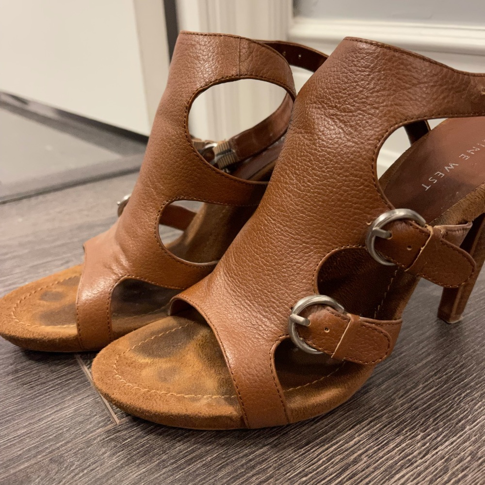 Nine West Tan Heels